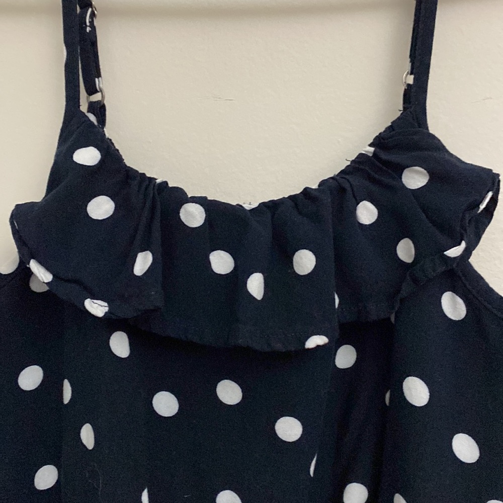 Abercrombie Kids navy blue and white romper size 9-10 - Picture 7 of 7